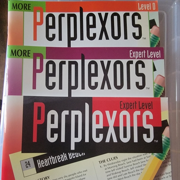 Perplexors Expert Level Puzzle Books - Picture 1 of 4